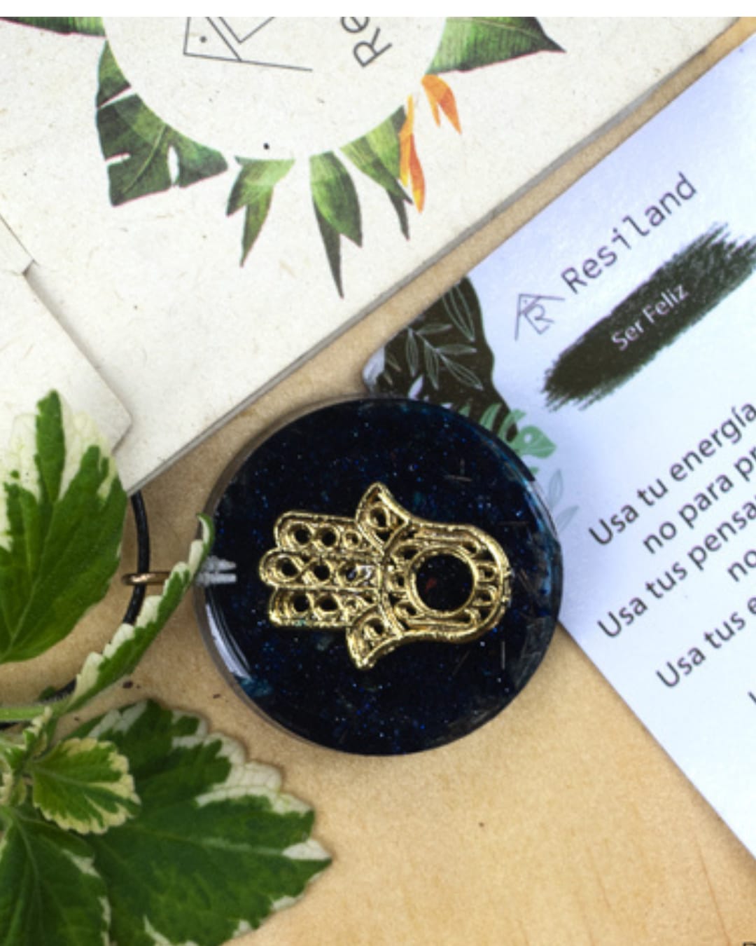 Colgante HAMSA Lluvia de plata